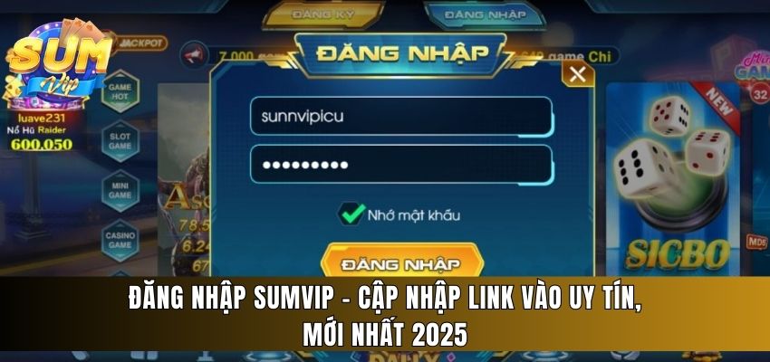 đăng nhập Sumvip