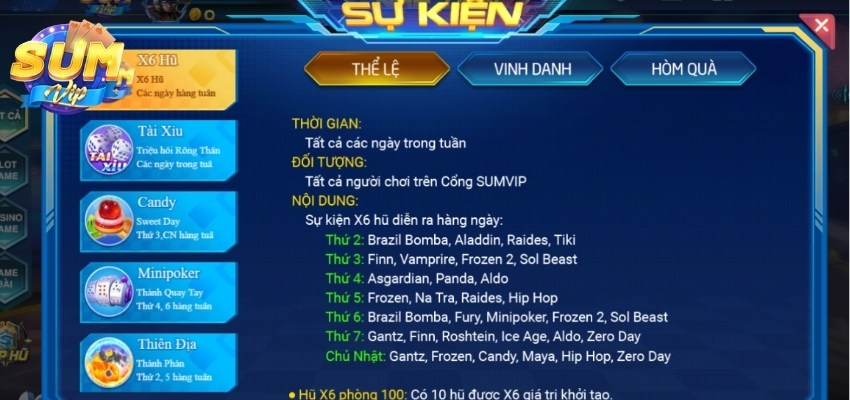 Cơ hội săn quà khủng tại cổng game uy tín Sumvip